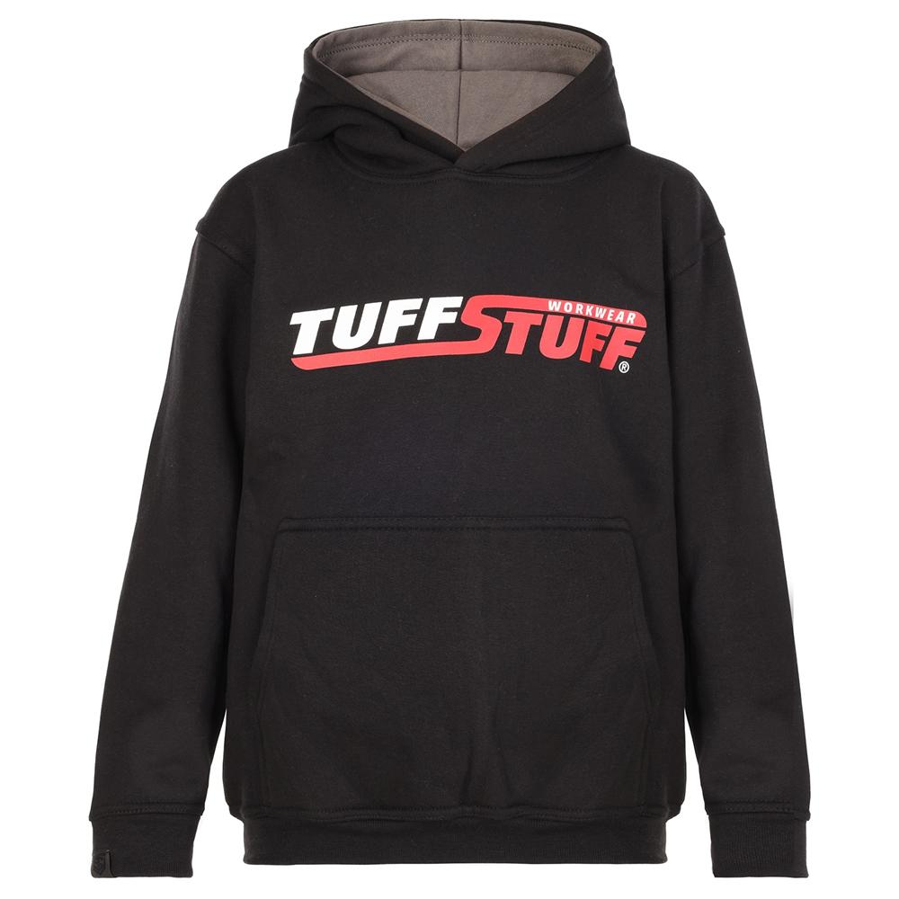 TUFFSTUFF JUNIOR LOGO HOODIE BLACK 3-4 