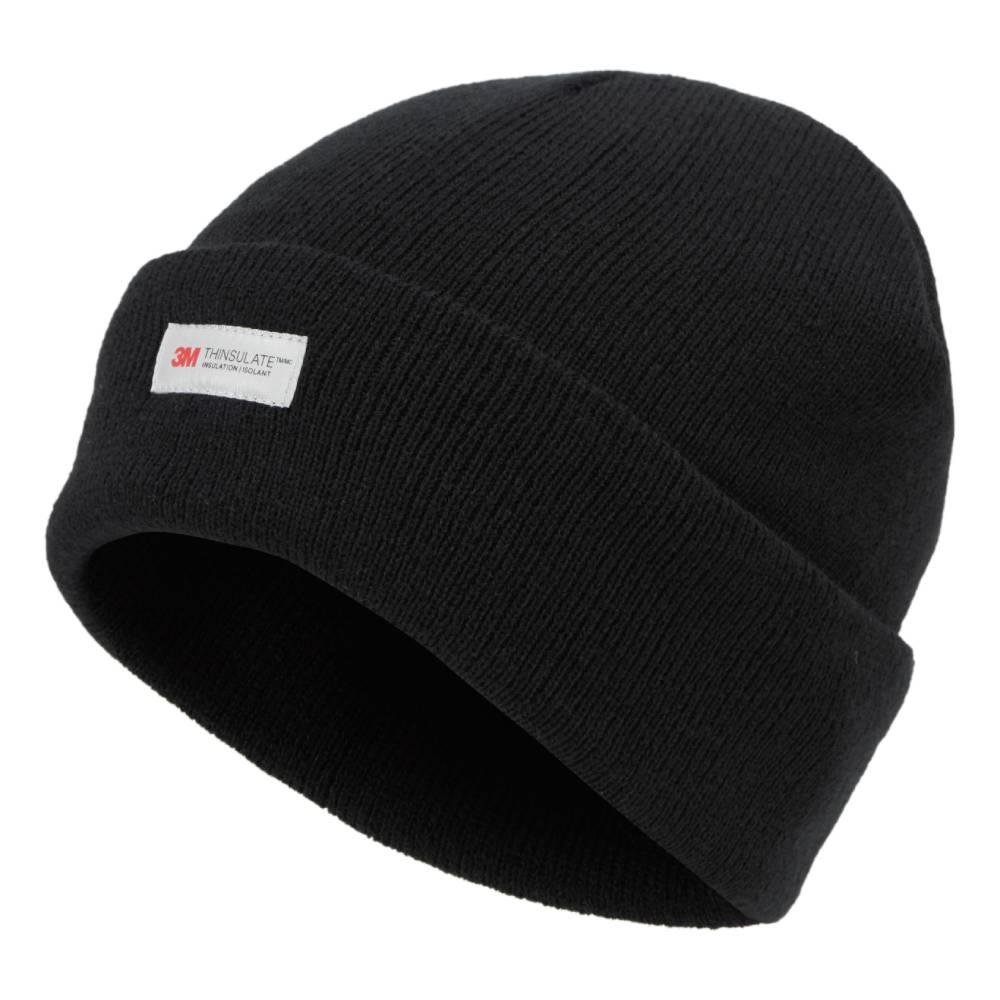 THINSULATE KNITTED WATCH HAT BLACK ONE SIZE 
