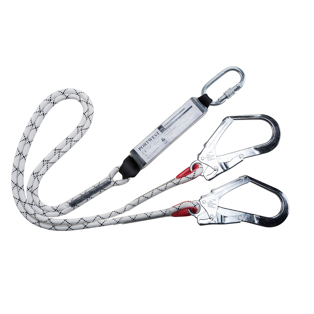 Double Kernmantle Lanyard With Shock Absorber