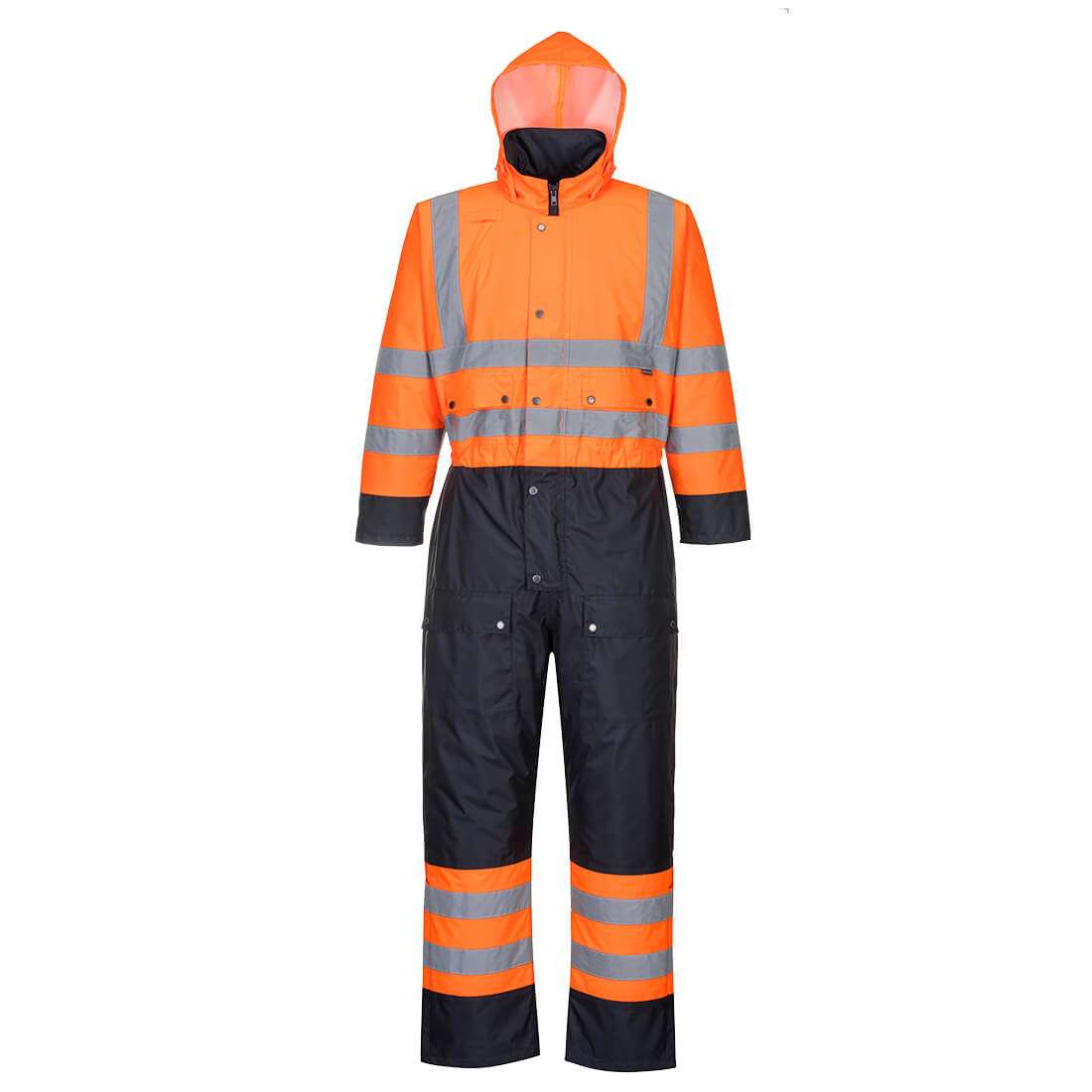 Hi-Vis Contrast Coverall - Lined